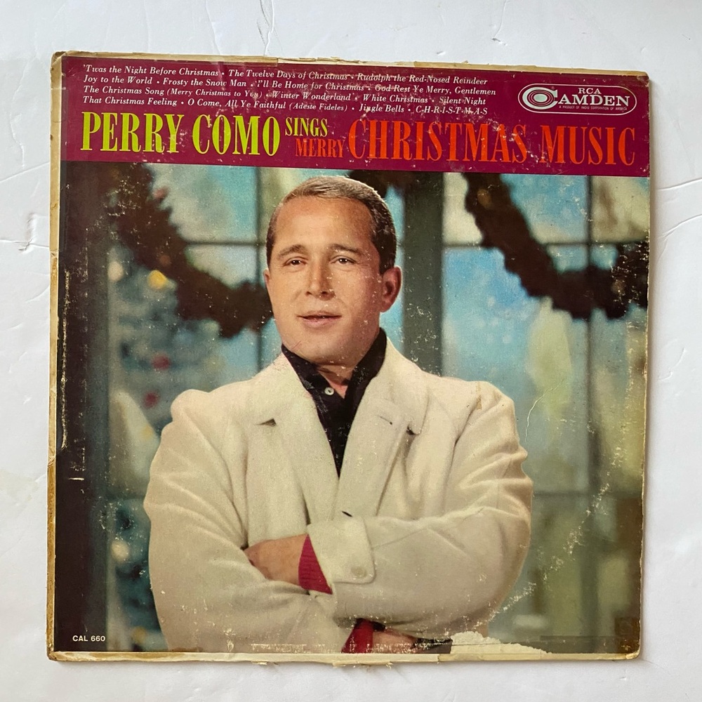 Perry Como Sings Merry Christmas Music Vintage Vinyl Record
